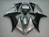 Silver Matte Black för 2002 2003 Yamaha R1 Fairing Kit YZF1000 02 03 YZF R1 Fairings Kits Plastdelar E4J9 Anpassa