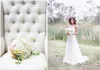 Южно-Африканская кружева свадебные платья 2015 одно плечо суд поезд свадебные платья с цветочными аппликациями Африка свадебные платья на заказ