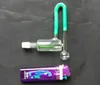 wholesale free shipping new 2 with a filter accessories + glass pot, glass Hookah / glass bong accessories