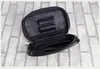 파이프 흡연 액세서리 완전한 패키지 PU 가죽 엠보싱 파이프 가방 검은 글로시 이중 버킷