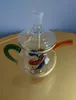 Best wholesalers new style of stained glass teapot Hookah + full set of accessories (walk the plank, pot roast, straw)