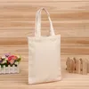 clephan Blank Pattern Canvas Shopping Bags Eco Reusable Foldable Shoulder Handbag Cotton Tote Bag Wholesale Custom LZ0650