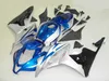 HONDA CBR600RR 07 08 için enjeksiyon kalıplama kaporta kiti gümüş mavi siyah fairings set CBR 600 RR F5 2007 2008 LY48