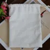 Canvas Drawstring Pouches 100% Natural Cotton Laundry Favor Holder Fashion Jewelry Pouches