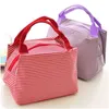 Almoço ao ar livre Bolsa de caixa de almoço isolada térmico Tote cooler bolsa de zíper Bento Bento almoço bolsa de isolamento quente para crianças 10pcs / lote