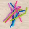 Hot ! Colored Food Grade Silicone Straw for 30oz cup Silica Gel Drinking Straw with brush free shipping