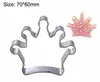 3 pcs/set Crown Series]Stainless Steel Cookies Mold Cutter 3D Biscuit Press Fondant Moldes Galletas Chocolate Mooulds