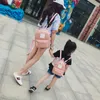 어린이 캔버스 순수 컬러 schoolbag 유치원 아기 배낭 학생 여행 배낭