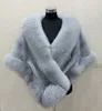 Hiver mariée fausse fourrure enveloppe châles chauds vêtements d'extérieur haussement d'épaules noir Gary bordeaux bleu argent pour mariée demoiselle d'honneur veste bal Cocktail