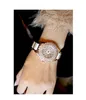 ¡¡Edición limitada!! Royal Watches Luxury Diamond Ceramic Strap Rose Gold Dress Wedding Quartz Watch Gift para damas