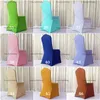 100PCS MOQ Mixed Color Spandex Banquet Chair Cover For Wedding Use