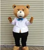 2018 Vendita calda Orsacchiotto di TED Adult Cartoon Mascot Costume Fancy Dress