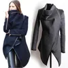 Wholesale-New woman Fashion winter woolen overcoat women fashion Jackets woolen coat 4 colors 9139 Drop shipping