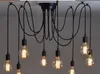 Retro-Kronleuchter E26 E27 Spinnenlampe Anhänger Lampenfassung Edison DIY Beleuchtung Lampen Laternen Zubehör Messenger Wire ausschließen bul2167