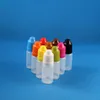 Lotto 300 PCS 8 ml 1/6 oz Plastic Child Droper Droper Bottles LDPE Liquids Gocce di occhio infantile Drops Vapore Vapore Succo succo succoso