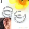 Boucles d'oreilles à clips pour hommes et femmes, non perçantes, manchette de Cartilage, Clip d'oreille