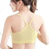 Soutien-gorge de sport confortable pour femmes, hauts courts multicolores, chemise solide, débardeurs