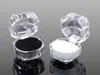 Fashion Acrylic Jewelry Packing Box Womens Ornaments Case Ring Earring Stud Storage Jewels Gift Container