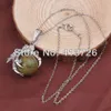 whole 20Pcs Classic Silver Plated Chain Mixed Stone Dragon Claw Round Beads Pendant Necklace Jewelry6244539