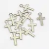 500Pcs Mix Color Small Enamel Cross Alloy Charms Pendant For Jewelry Making Bracelet Necklace DIY Accessories 8mm*15mm