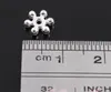 Perle d'espacement flocon de neige plaquée argent, perles de 8mm, 1000 pièces, composants de résultats de bijoux, sell2726380