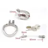 Hot Male Chastity Device Stainless Steel Bird Beads Chastity Cage #R47