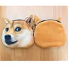 Husky tête clé sac Akita chien visage personnalité portefeuille chien visage sac à main étui à fermeture éclair enfants sac à main 3D impression numérique portefeuilles