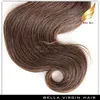 Klasa 8A Brazylijska fala ciała w kolorze ludzkich włosów Brown 4 Wavy Human Hair Weves Bella Hair Extensions7033465