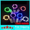 2M 20LEDs CR2032 Batteria Micro Mini LED String Light Rame Filo d'argento Starry Light String per la decorazione