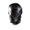 Nouvelle cagoule de bondage en cuir de luxe Bondage / masque Gimp avec fermeture à glissière pour les yeux bandés