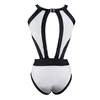 Estate nuove signore sexy tuta da spiaggia costume intero bikini imbottito monokini costume da bagno costumi da bagno bianco / verde / nero / rosa caldo Spedizione gratuita