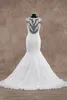 Vintage Dantel Mermaid Gelinlik Cap Sleeve Sweetheart Weding Abiye Mahkemesi Tren Weddingdress Gerçek Fotoğraf Mütevazı Gelinlikler