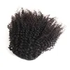 Cabelo humano barato hairpieces rabo de cavalo clipe em curto e alto afro kinky encaracolado cabelo humano 120g cordão rabo de cavalo extensão do cabelo para as mulheres negras