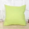 Plain Throw Pillow Cushion Covers Polyester Pillow Case Cover Pillowcases Decorative Sofa Car Home Decor Candy Color 45*45cm White Blue Pink