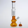 30cm Glas Bongs Hookahs Vattenrör Gemensstorlek 14.4mm DAB Riggar Hookahs Perclator Two Fuction Recycle