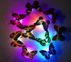 7 colori che cambiano farfalla notte luci di illuminazione a LED lampada luci della festa di natale decorazioni per la casa decorazione di nozze halloweenb trasporto di goccia