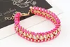 Women star style Color Bracelets bangles Gold Alloy Bracelet for women Chunky Chain Bracelets