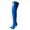 12CM High Height Sex boots Women Heels Pointed Top Stiletto Heel Over-The-Knee Boots No.743