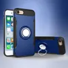 360 Rotate Ring Holder Cover Case For iPhone 8 7 Plus TPU Silicone +PC Car Phone Case For iPhone 6 5 Back Cover
