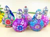 500pcs/lot Free Shipping 10ml roll on perfume bottles glass empty Flat clay perfume refillable bottle container