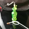 Glass Smoking Pipes Manufacture Hand-blown hookah Bongs Colored glass vase and water pipe kettle