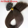 100g 100Strands Pre bonded nail u tip Human hair extensions 18 20 22 24inch Straight Brazilian Indian hair extension9993932