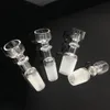 4mm kalınlığında 14mm Erkek 18 MM Kadın Domeless Düz üst Duman Çivi su borusu bongs için termal kuvars banger