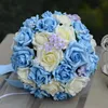 Nowe bukiety ślubne Pe Pe Ribbon Roses 30pcsset Wedding Bridesmaid Bouquets Party Flowers Ball Stolik świąteczny DEC1525753