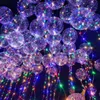 مضيئة led شفافة 3 متر أضواء بالون اللمعان حفل زفاف زينة لوازم عطلة بالونات ملونة مشرق هدية عيد الميلاد