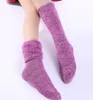 Christmas fleece winter Warm socks stocking solid color mixed 19pair/lot #3931
