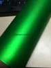 Premium groen satijn chroom vinylwikkelfilm met luchtontluchting maat 1 rol van 52x20m 5x67ft rol286b