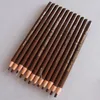 Wholesale-12 PCS Long Lasting Light Brown Eyebrow Pencil Coffee Eye brow Pen Eye Beauty