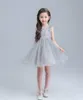 Bollklänning Little Girl's Pageant Dresses With Beads Beauty Cute Flower Girls Dress Custom Made Kids Formal Wear HY1301