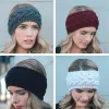 24 colors Plum Knit Headband Chunky Knit Earwarmer Wool Headbands For Women Girls Fall Winter Accessories